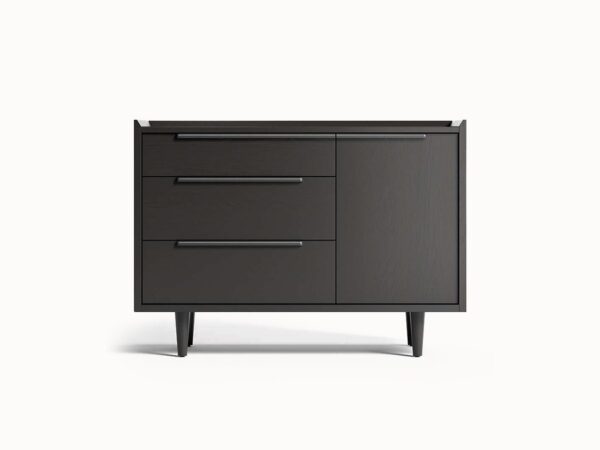 Black Small 3-Drawer Chest