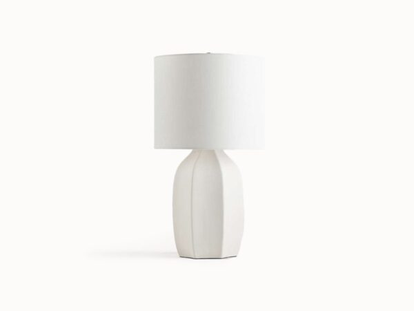 Small White Ceramic Table Lamp