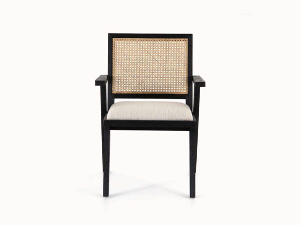 Upholstered Cane Dining Chair