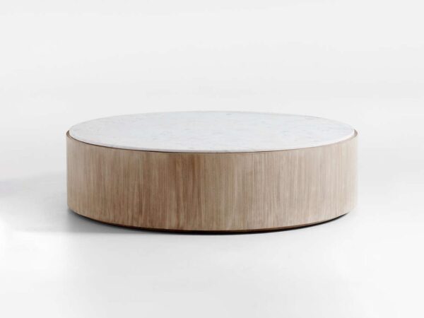 Troupe Round Pine Coffee Table